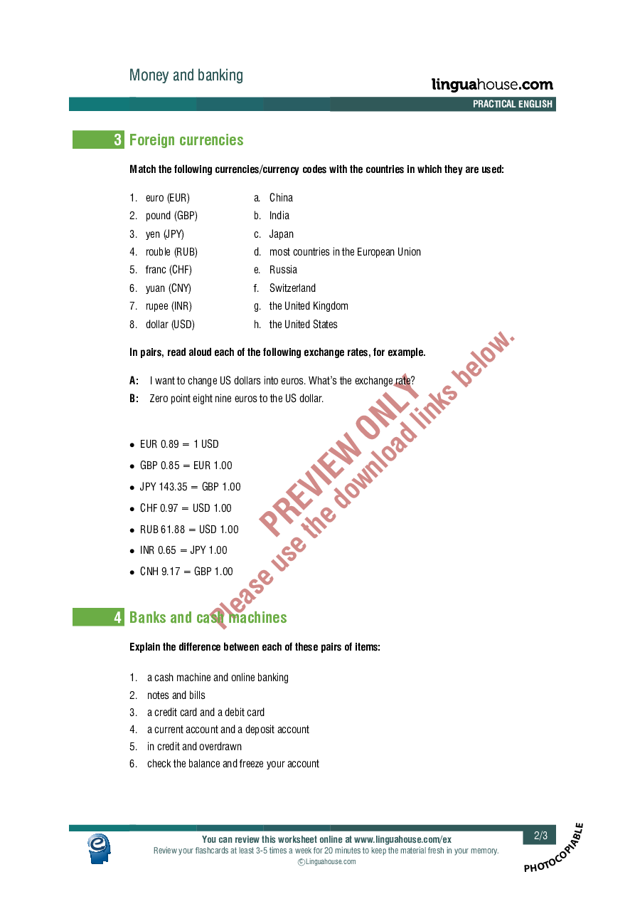 money-and-banking-worksheet-preview-linguahouse