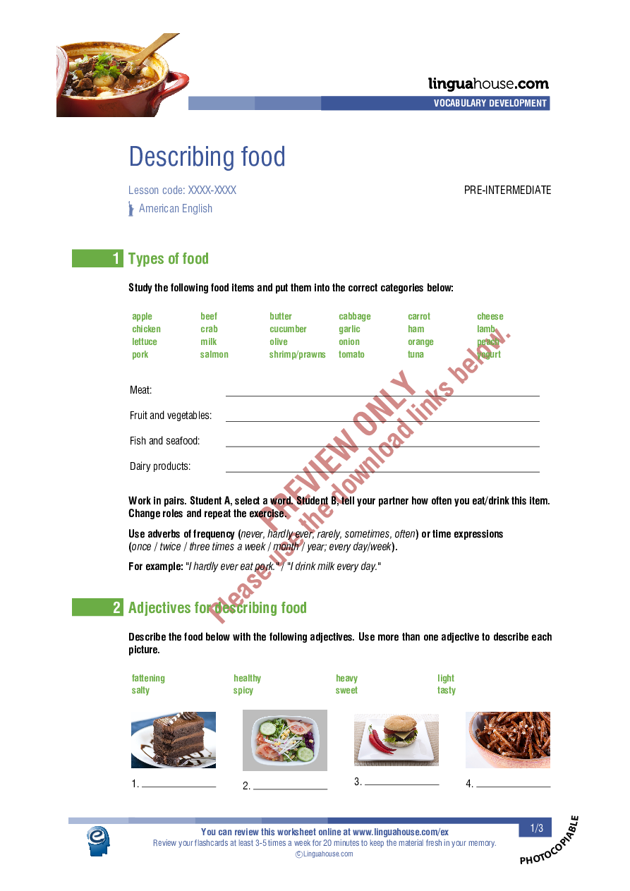 describing-food-american-english-worksheet-preview-linguahouse